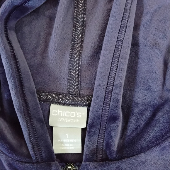 Chicos Jacket Womens Medium Casual Comfy Sporty Athleisure Activewear Active Y2K - Picture 5 of 6